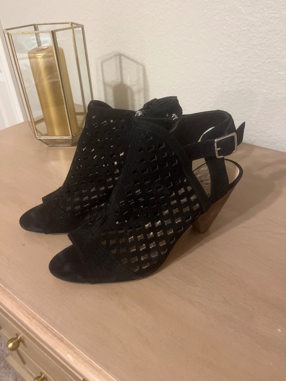 Suede booties